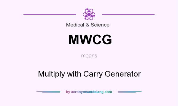 What does MWCG mean? It stands for Multiply with Carry Generator