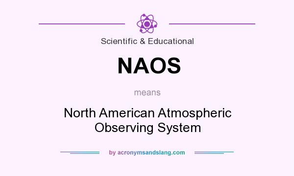 What does NAOS mean? It stands for North American Atmospheric Observing System