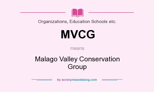 What does MVCG mean? It stands for Malago Valley Conservation Group