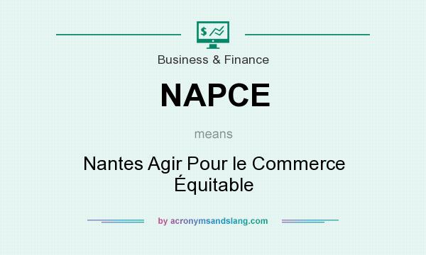 What does NAPCE mean? It stands for Nantes Agir Pour le Commerce Équitable