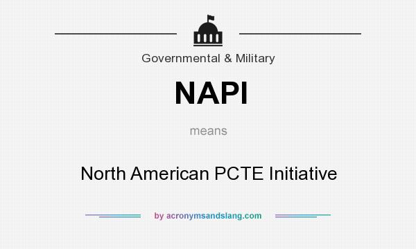 What does NAPI mean? It stands for North American PCTE Initiative