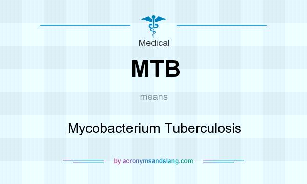 What does MTB mean? It stands for Mycobacterium Tuberculosis