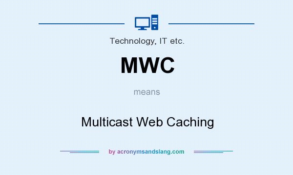 What does MWC mean? It stands for Multicast Web Caching