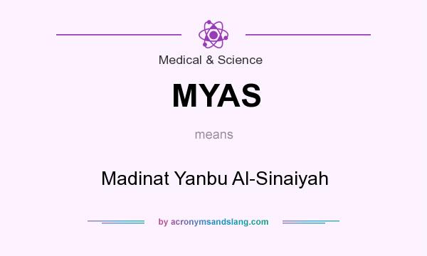 What does MYAS mean? It stands for Madinat Yanbu Al-Sinaiyah