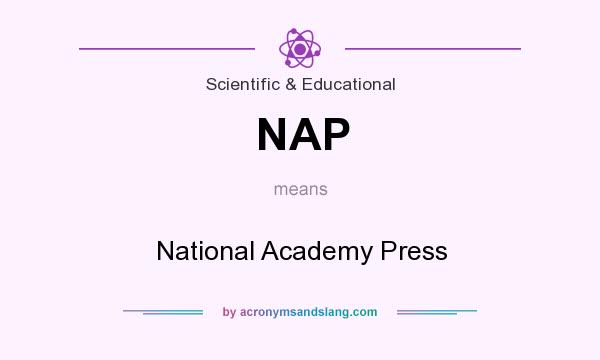 What does NAP mean? It stands for National Academy Press