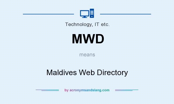 What does MWD mean? It stands for Maldives Web Directory