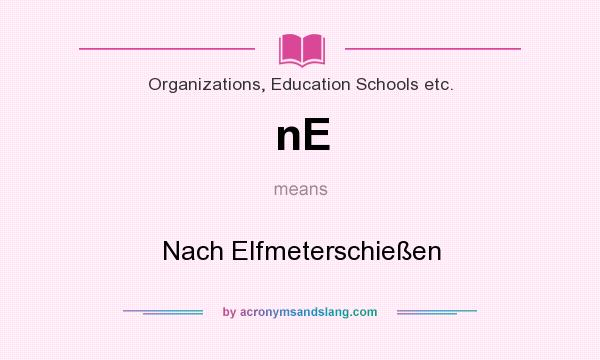 What does nE mean? It stands for Nach Elfmeterschießen