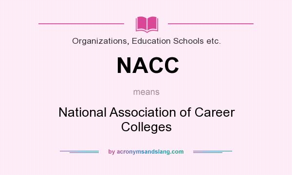 What does NACC mean? It stands for National Association of Career Colleges