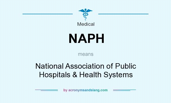 What does NAPH mean? It stands for National Association of Public Hospitals & Health Systems