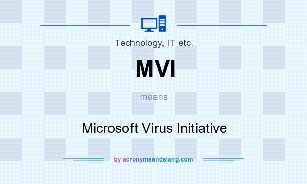 What does MVI mean? It stands for Microsoft Virus Initiative