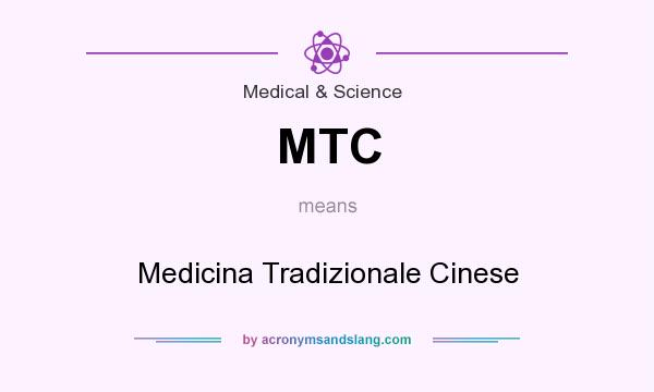 What does MTC mean? It stands for Medicina Tradizionale Cinese