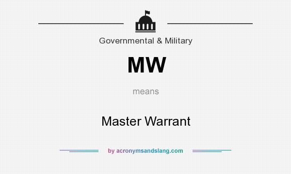 What does MW mean? It stands for Master Warrant