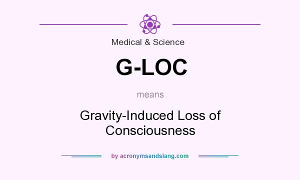 What does G-LOC mean? It stands for Gravity-Induced Loss of Consciousness