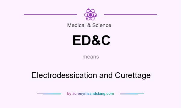 What does ED&C mean? It stands for Electrodessication and Curettage