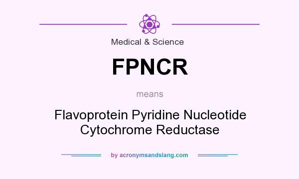 What does FPNCR mean? It stands for Flavoprotein Pyridine Nucleotide Cytochrome Reductase