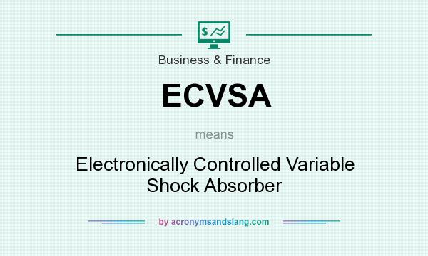 What does ECVSA mean? It stands for Electronically Controlled Variable Shock Absorber