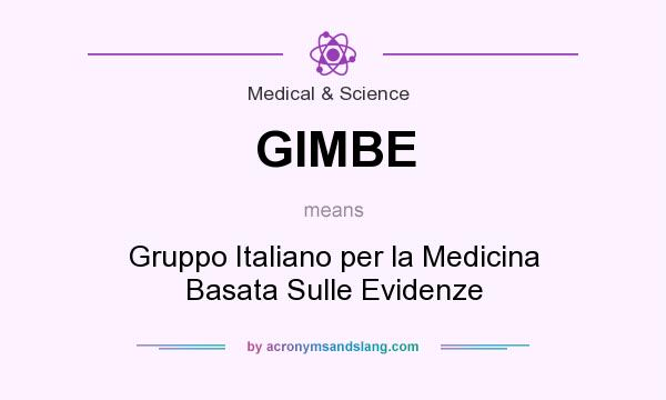 What does GIMBE mean? It stands for Gruppo Italiano per la Medicina Basata Sulle Evidenze