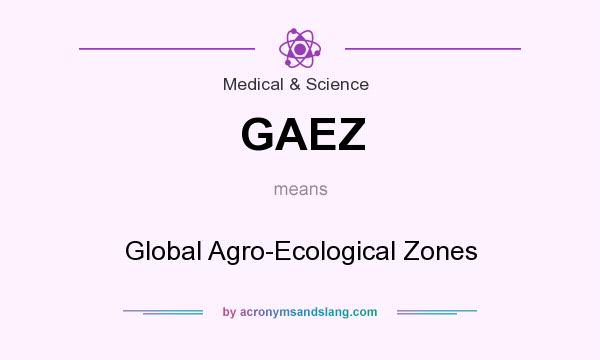 What does GAEZ mean? It stands for Global Agro-Ecological Zones