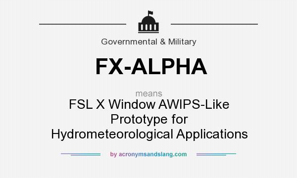 What does FX-ALPHA mean? It stands for FSL X Window AWIPS-Like Prototype for Hydrometeorological Applications