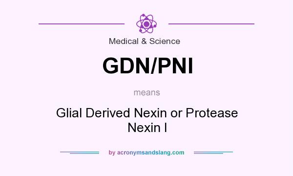What does GDN/PNI mean? It stands for Glial Derived Nexin or Protease Nexin I