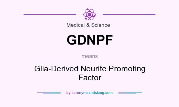 What does GDNPF mean? It stands for Glia-Derived Neurite Promoting Factor