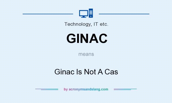 What does GINAC mean? It stands for Ginac Is Not A Cas