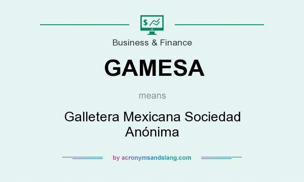 What does GAMESA mean? It stands for Galletera Mexicana Sociedad Anónima