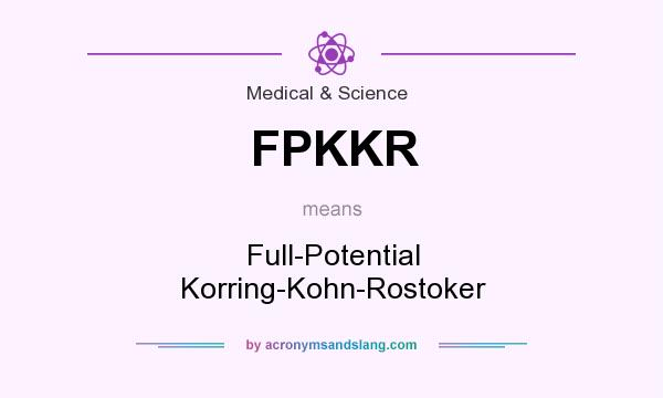 What does FPKKR mean? It stands for Full-Potential Korring-Kohn-Rostoker