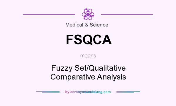 What does FSQCA mean? It stands for Fuzzy Set/Qualitative Comparative Analysis