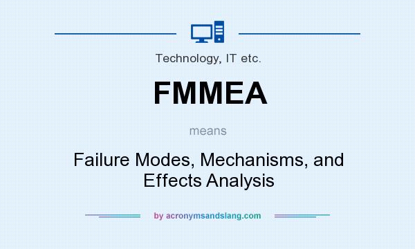 What does FMMEA mean? It stands for Failure Modes, Mechanisms, and Effects Analysis