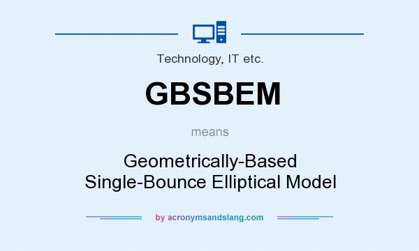 What does GBSBEM mean? It stands for Geometrically-Based Single-Bounce Elliptical Model