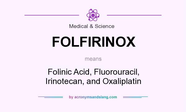 What does FOLFIRINOX mean? It stands for Folinic Acid, Fluorouracil, Irinotecan, and Oxaliplatin