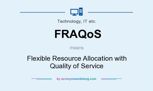 What does FRAQoS mean? It stands for Flexible Resource Allocation with Quality of Service