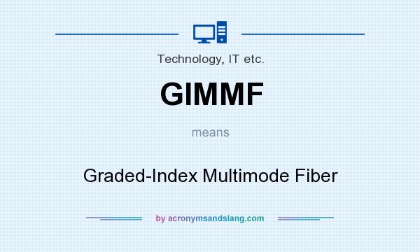 What does GIMMF mean? It stands for Graded-Index Multimode Fiber