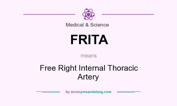 What does FRITA mean? It stands for Free Right Internal Thoracic Artery