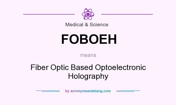 What does FOBOEH mean? It stands for Fiber Optic Based Optoelectronic Holography