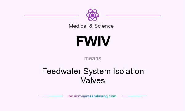 What does FWIV mean? It stands for Feedwater System Isolation Valves