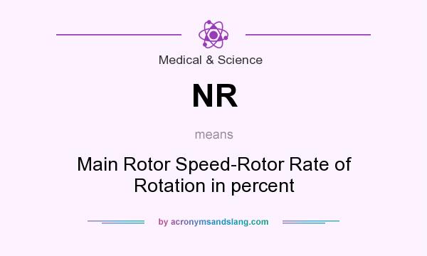 What does NR mean? It stands for Main Rotor Speed-Rotor Rate of Rotation in percent