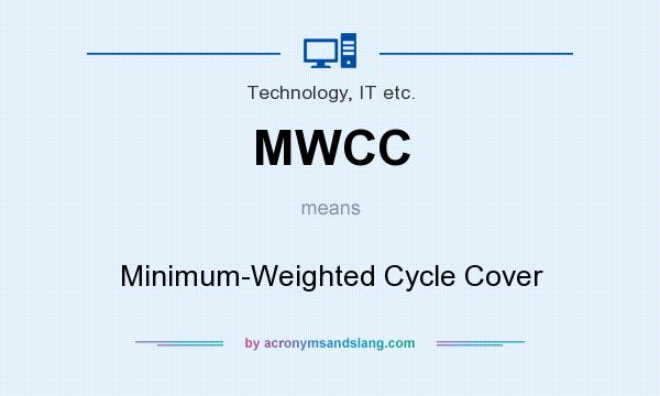 What does MWCC mean? It stands for Minimum-Weighted Cycle Cover
