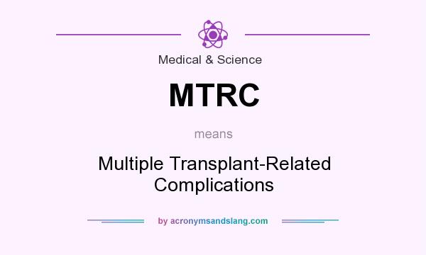 What does MTRC mean? It stands for Multiple Transplant-Related Complications
