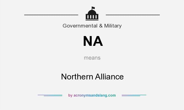 What does NA mean? It stands for Northern Alliance