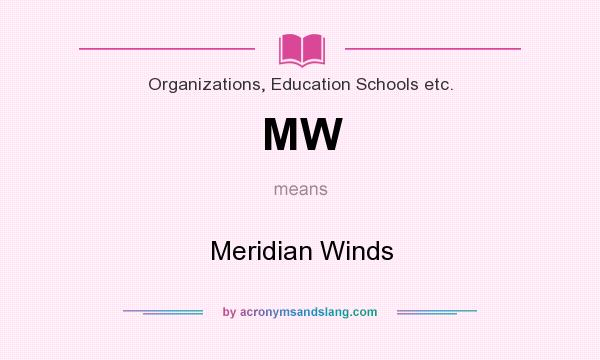 What does MW mean? It stands for Meridian Winds