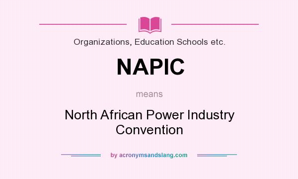 What does NAPIC mean? It stands for North African Power Industry Convention
