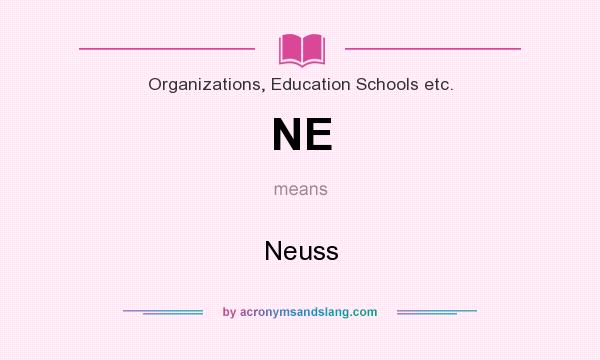 What does NE mean? It stands for Neuss