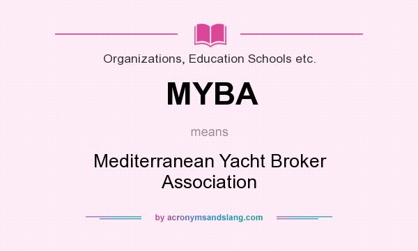 What does MYBA mean? It stands for Mediterranean Yacht Broker Association