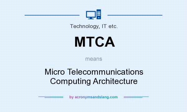 What does MTCA mean? It stands for Micro Telecommunications Computing Architecture
