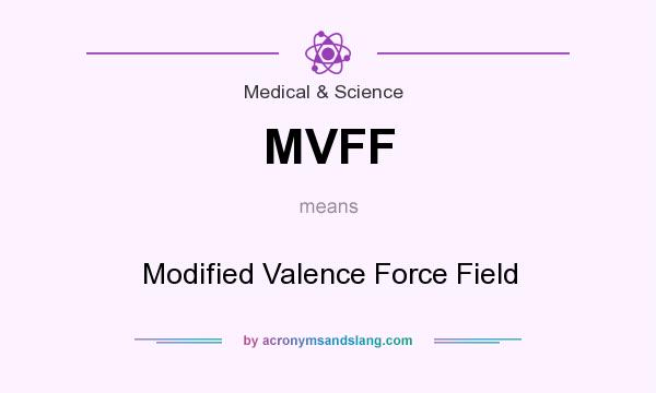 What does MVFF mean? It stands for Modified Valence Force Field