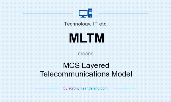 What does MLTM mean? It stands for MCS Layered Telecommunications Model
