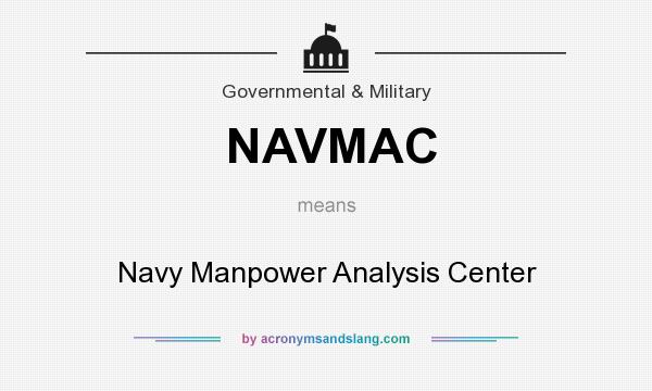What does NAVMAC mean? It stands for Navy Manpower Analysis Center