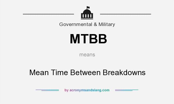 What does MTBB mean? It stands for Mean Time Between Breakdowns